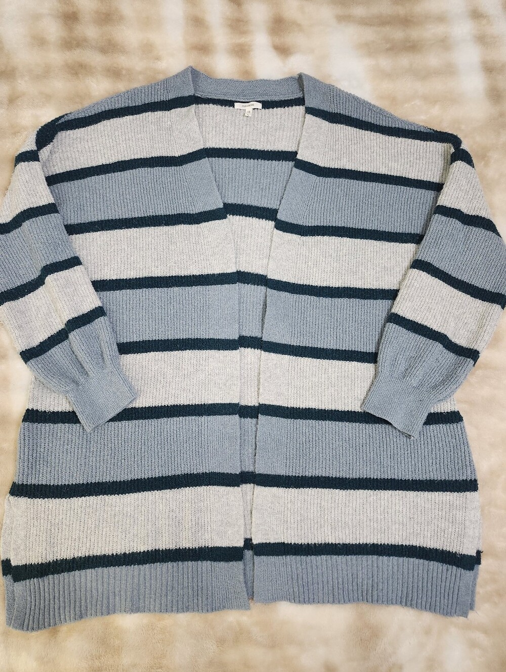 Maurices Soft Striped Knit Cardigan Sweater